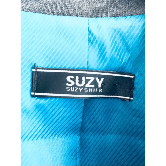 Long Gray Vintage Blazer - Picture 6 of 8